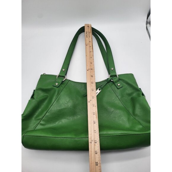 RELIC Y2K Apple Green Shoulder Bag Faux Leather Purse Double Strap *Flaw - Picture 4 of 12